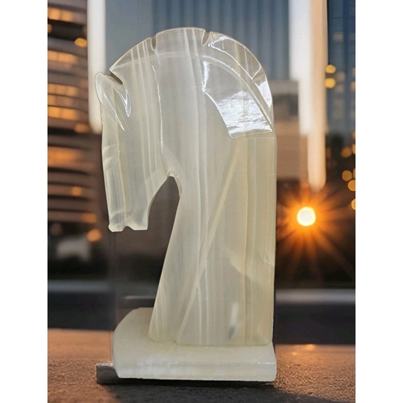 Other - HORSEHEAD BOOK STOP IN ONYX VINTAGE (1960'S) (ONLY 1 AVAILABLE)